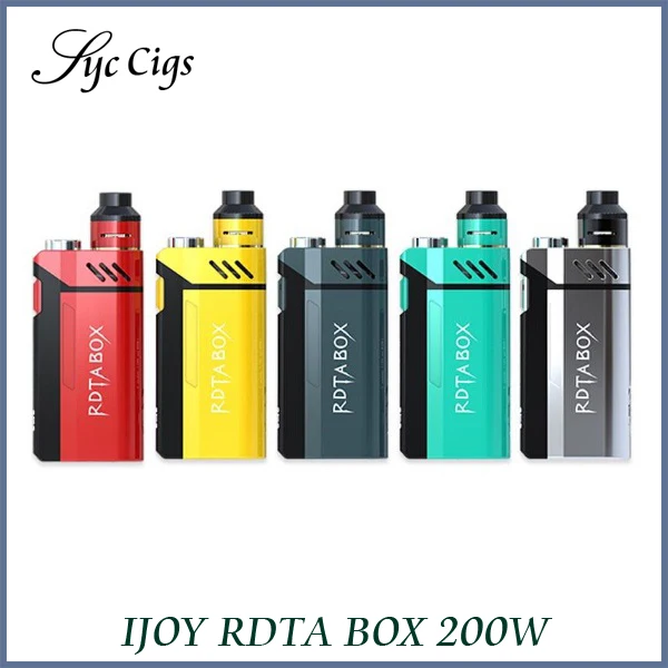

IJOY RDTA Box 200W TC/VW with 12.8ml Tank Large Capacity E Cigarette Box Mod Vape with IMC Interchangeable Building Deck