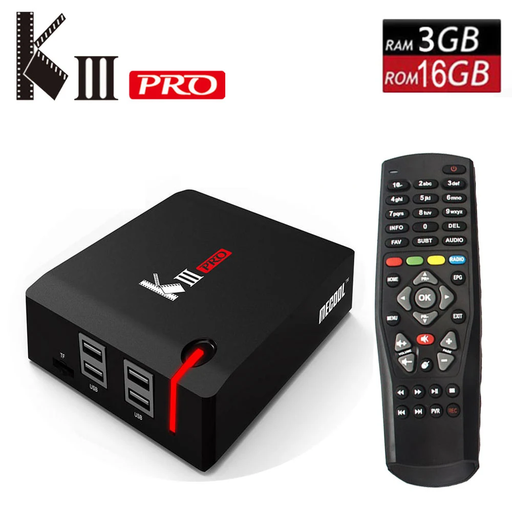ТВ приставка MECOOL KIII PRO, Android 7,1, Восьмиядерный процессор Amlogic S912, 2,4 ГГц/16 ГБ, Android 7,1|smart media player|media player4k smart | АлиЭкспресс