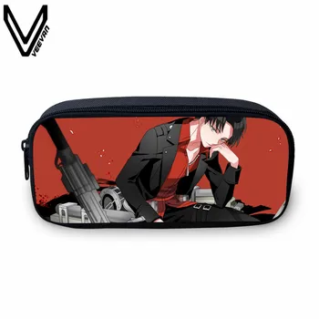 

VEEVANV Anime Pencil Case Attack on Titan Printing Large Purses Women Wallets Cartoon Holder Boys School Storage Purse Pen Pouch