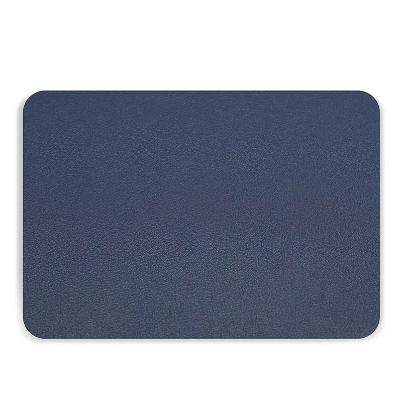Boona коврик для мыши из ПУ 30*25 см размер для ноутбука с противоскользящим кожаным ковриком для Мыши Компьютерный коврик для мыши для дома и путешествий, офиса и игр - Цвет: Dark Blue