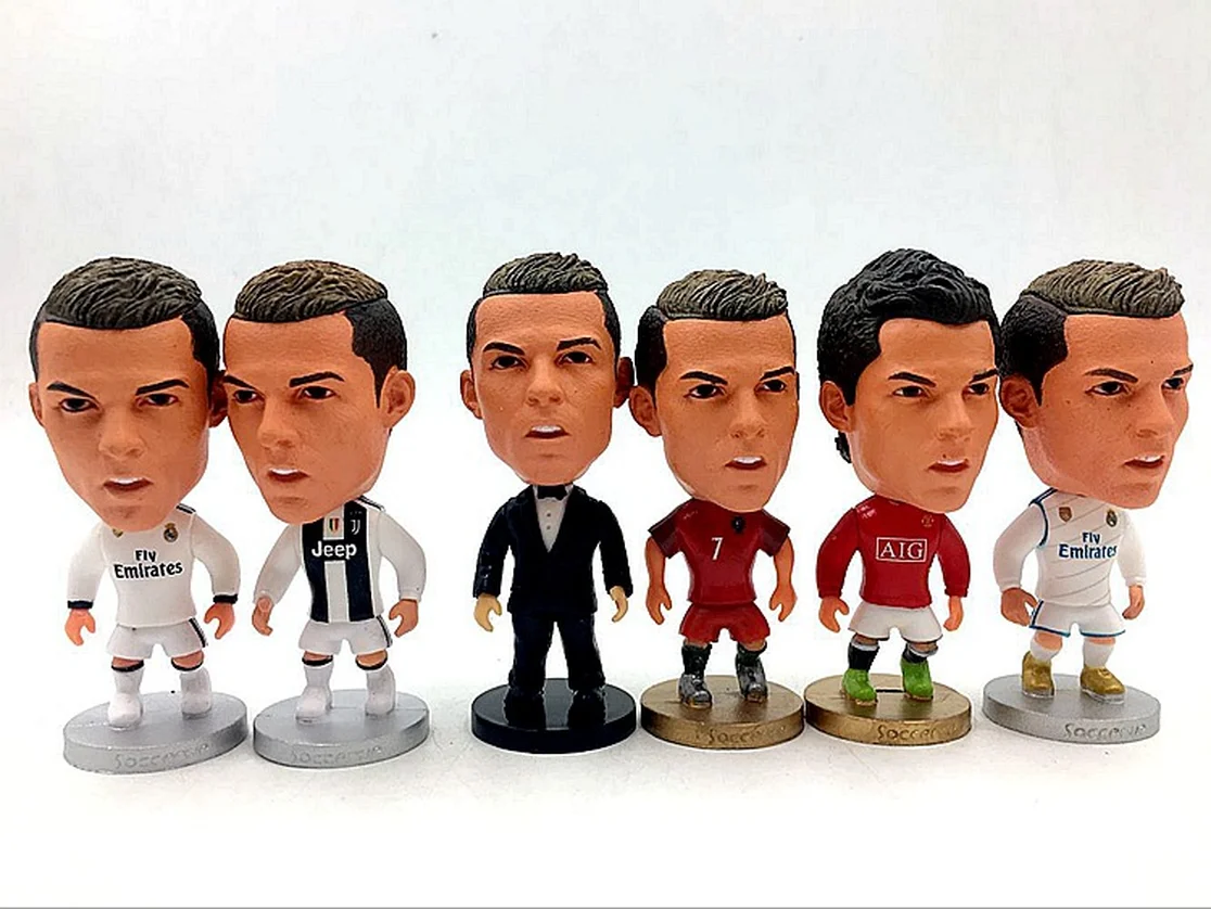

Europe Super Hot Soccer Star Player Action Figure Dolls 7cm Football Model Toys Dolls Messi Ronaldo Neymar Pogba Buffon Salah