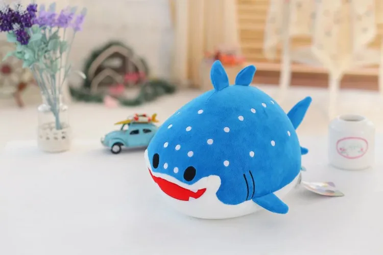 Новый маленький кит) игрушка Акула из мультфильма частицы пены голубого Кита