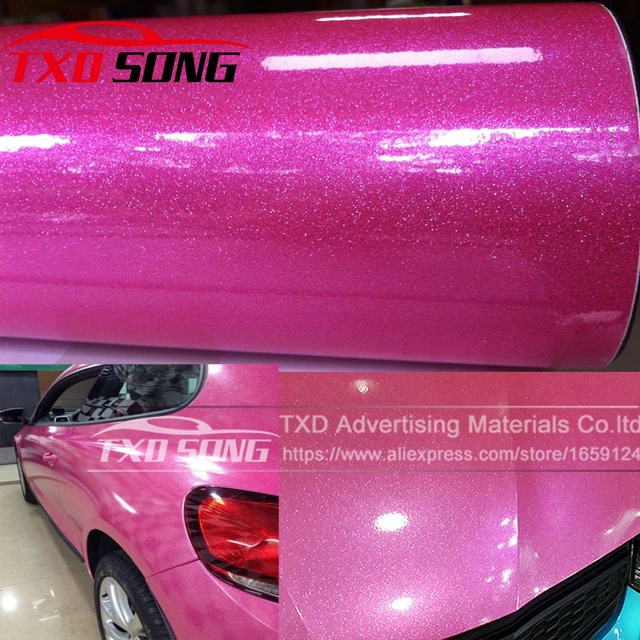 Mode Auto Styling Hochglanz Diamant Perle Glitter Rosa Glossy