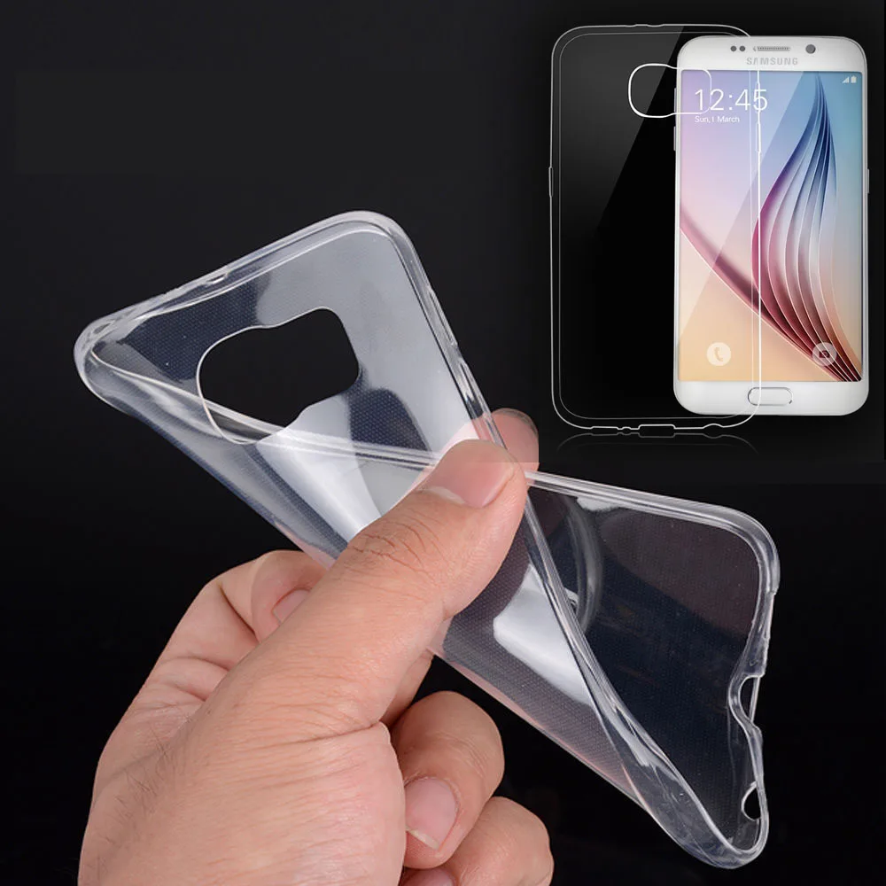 Тонкий чехол накладка из ТПУ силикона мягкий для Samsung Galaxy S7 Edge S6 S5 S4 S3 S2 On5 Note 4 2 5 3 J5