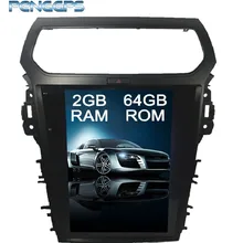 Tesla стиль 12,1 дюймов Android 6,0 Автомобильный gps навигатор dvd-плеер для Ford Explorer 2011- автомобильный стерео четырехъядерный 2G+ 32G/64G