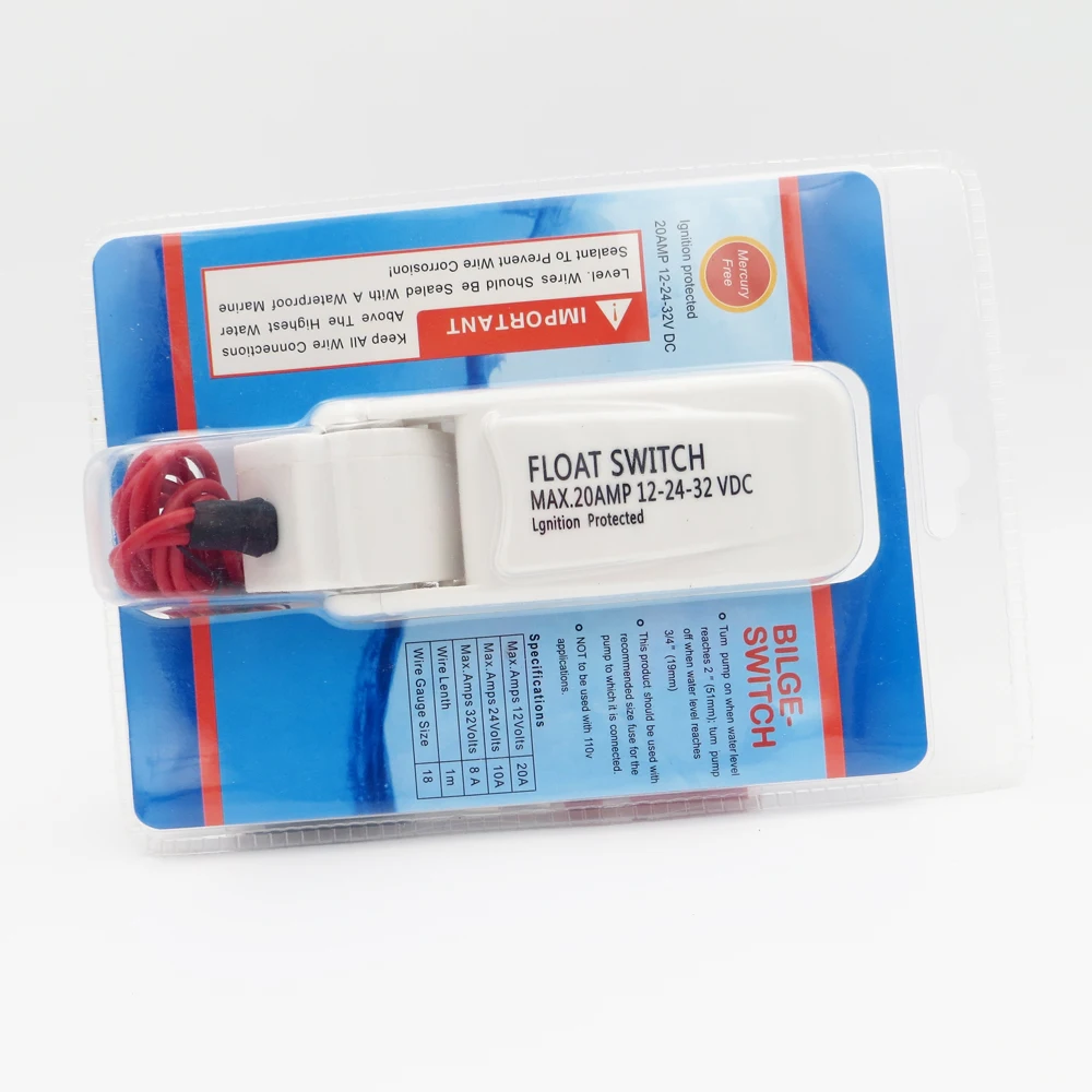 Universal Float Switch 20 Amp 12V 32V Automatic Electric Water Pump