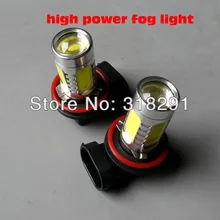 20 шт./партия H11 H8 9006 hb4 7,5 Вт Автомобильный светодиодный противотуманный фонарь Автомобильный свет Клин для лампочек высокой мощности с объективом