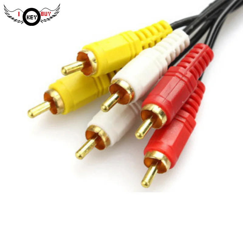 3 pairs of 3 Lotus lines 6 DVD audio cable three pairs of three video cable set-top box AV cable 3RCA3