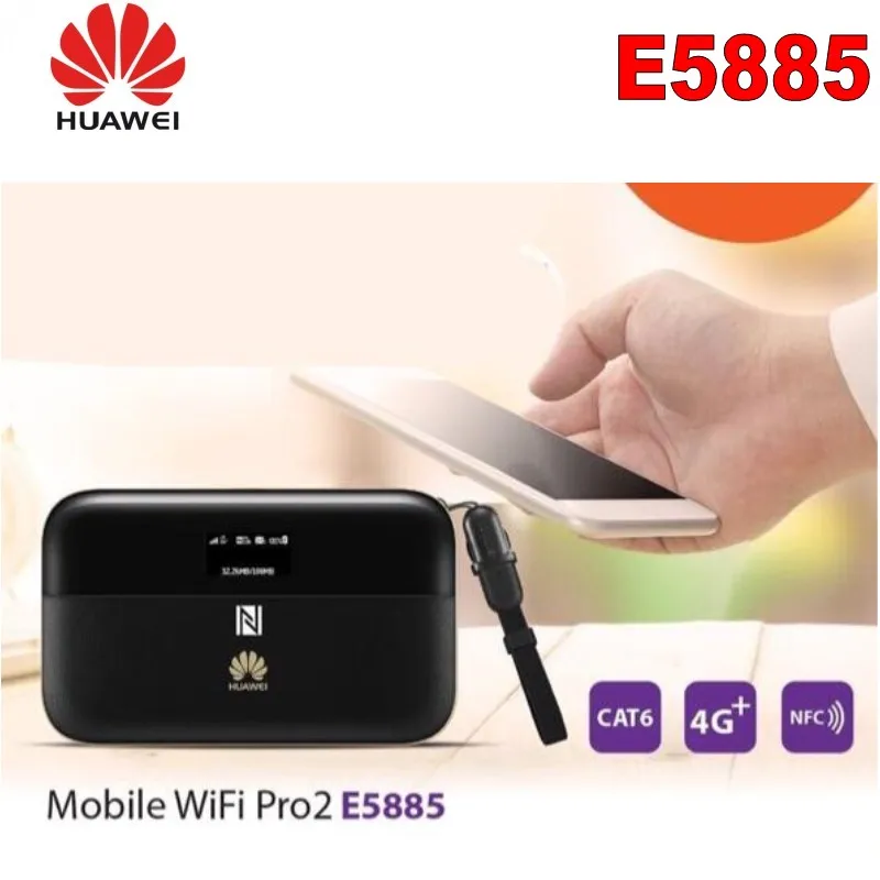 

Unlock HUAWEI E5885Ls-93a cat6 mobile WIFI PRO2 with 6400mah Power Bank Battery and One RJ45 LAN Ethernet Port E5885 Router