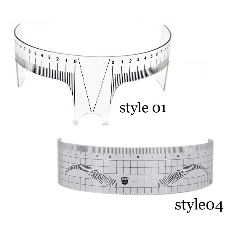 Новое поступление трафарет для ухода за бровями, формирователь, линейка, измерительный инструмент, макияж, многоразовые для бровей, линейка, инструмент, Одноразовые наклейки