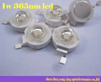 

Free shipping 10pcs 1W Ultra Violet UV Power LED 365nm Emitter