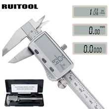 Цифровой штангенциркуль RUITOOL 0-150 мм метрический/дюймовый/фракционный Электронный штангенциркуль микрометр из нержавеющей стали измерительные инструменты