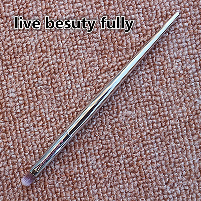 It220 красота Косметическая Серебряная Хромированная ручка профессиональная деталь тени для век кисти макияж инструмент