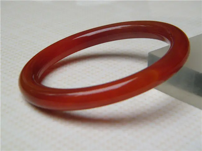 

NEW 100% NATURAL CERTIFICATION GRADE BEAUTIFUL RED AGATE JADE BRACELET 65MM a 5.19