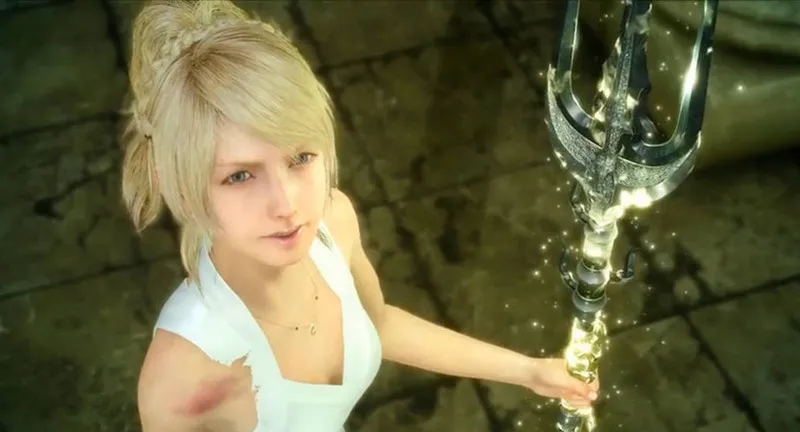 Горячая игра Final Fantasy XV Lunafreya принцесса косплэй Искусственные парики для женщин обувь для девочек свет светлые синтетические волосы Хэллоуин сценические ко