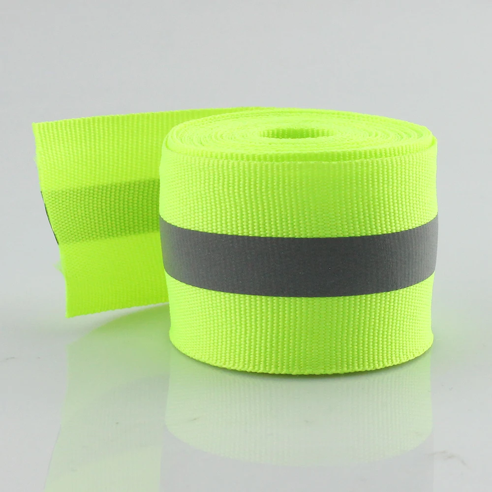 35mm*10mm(W) (3 meters/roll) Reflective Fabric Tape Strip Edging Braid
