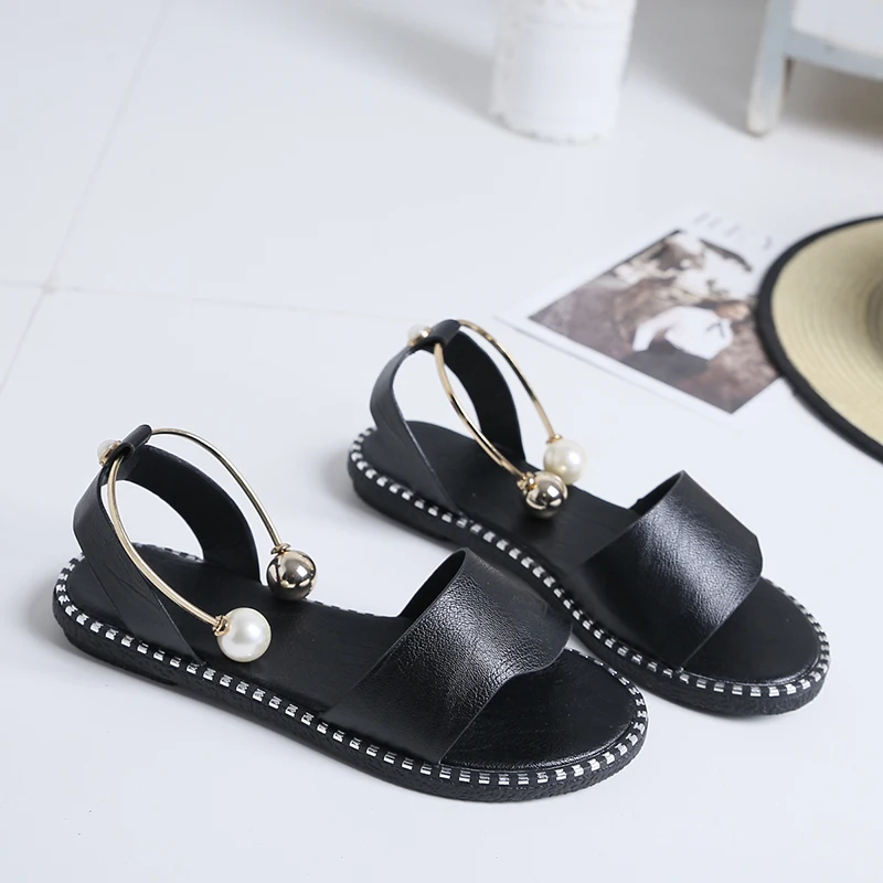 

Women Sandals 2019 Summer Gladiator Sandals Soft Leather Sandal Shoes Women Ladies Flip Flop Flats Heel Sandalia Plataforma