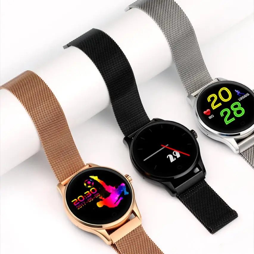

BINYEAE Electronics 2018 K88H Smart Watch IOS For Android Heart Rate Monitor Watch 1.22 Inch IPS Round Screen Sep3