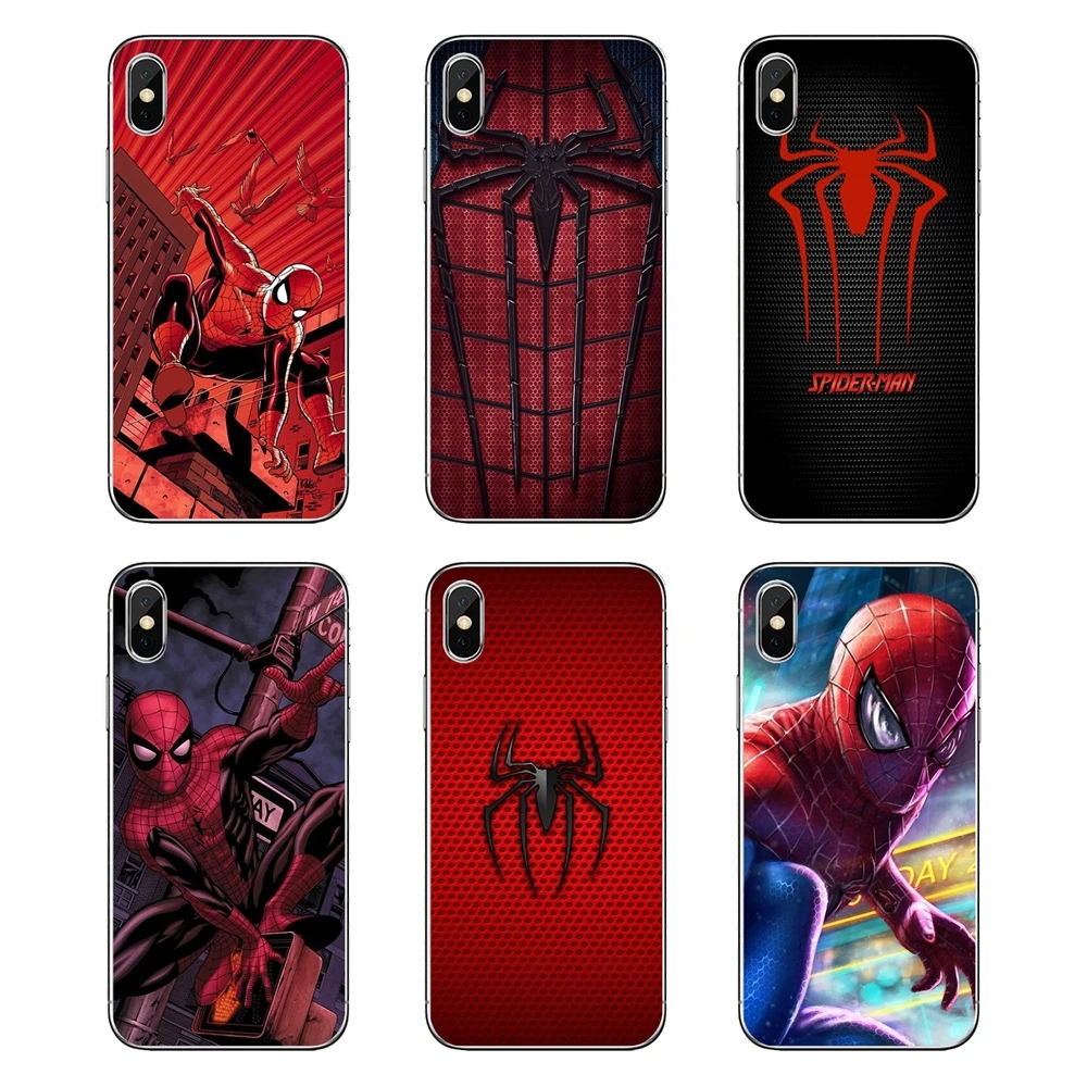 

For Xiaomi Redmi 4X S2 3S Note 3 4 5 6 6A Por Pocophone F1 Mi 6 Spiderman Spider Man Marvel Hero DC Venom TPU Transparent Covers