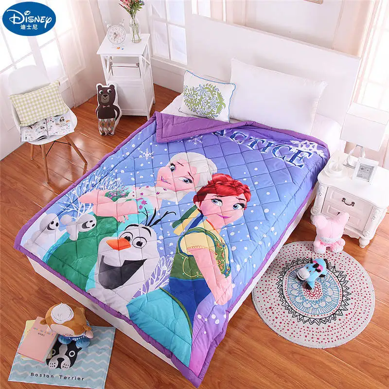 Disney Frozen Elsa Ann тачки хлопок мультфильм пледы одеяло для мальчиков и девочек детей 1,5 м Кондиционер Комплект постельного белья с одеялом подарки - Цвет: frozen