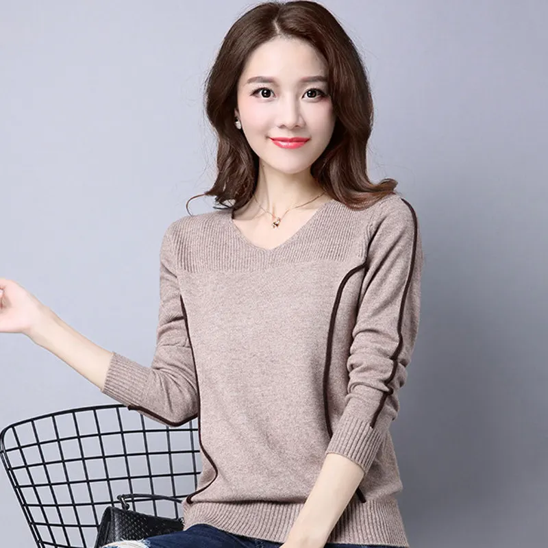

New Fashion 2019 Women Autumn Winter Turtleneck Sweater Pullovers Warm Knitted Sweaters Pullover Lady