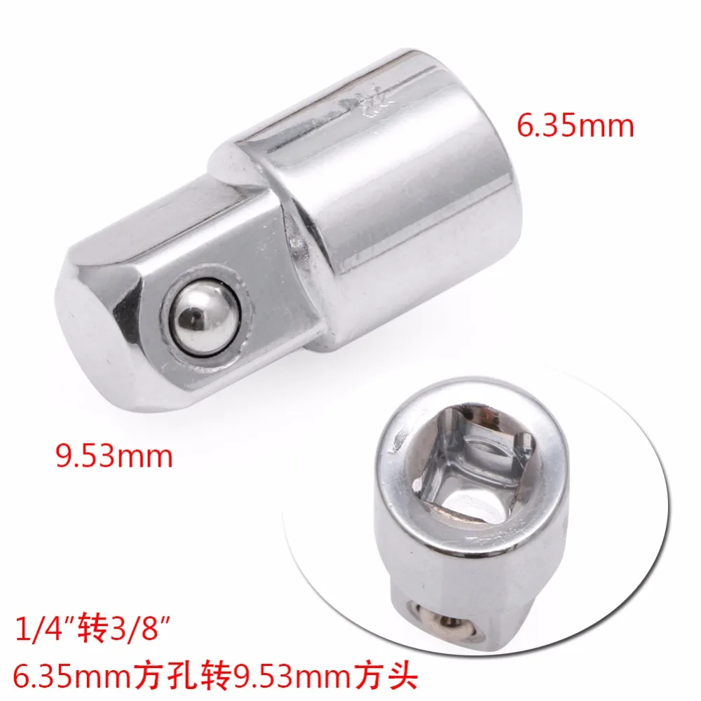 

1/4" Convert To 3/8" Ball Lock Ratchet Socket Adapter Reducer Converter Tool