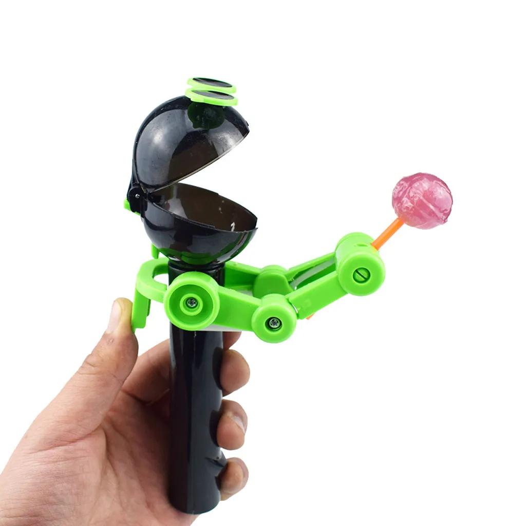 

Creative Lollipops Artifact Funny Eating lollipop Robot Holder Stand Gifts Toy