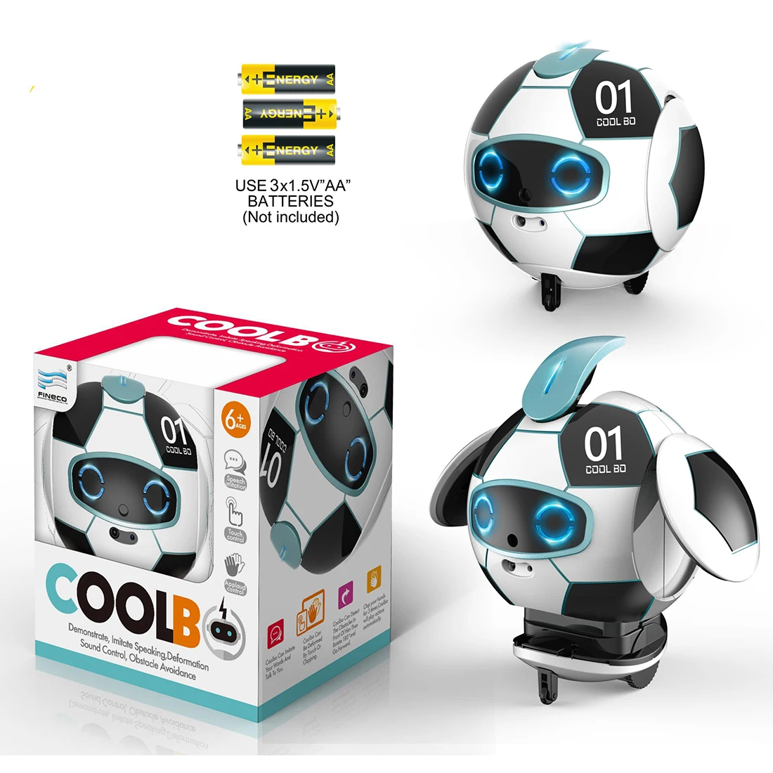 Multifunctional Speech Recognition Ball Robot Children Science and Educational Remote Control ToysRobots & Accessories1