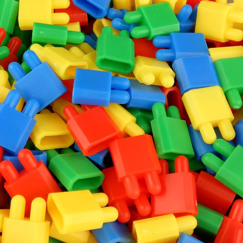 

100pcs Assembling Toys To Develop Intelligence Plastic Bullet Building Blocks Kids Baby Educational Toys for Children Gift