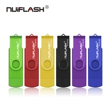 Nuiflash флеш-накопитель otg usb флеш-накопитель 4 ГБ, 8 ГБ, 16 ГБ, 32 ГБ, 64 ГБ для android, мобильный телефон, флеш-карта памяти, флешка, мини usb 2,0