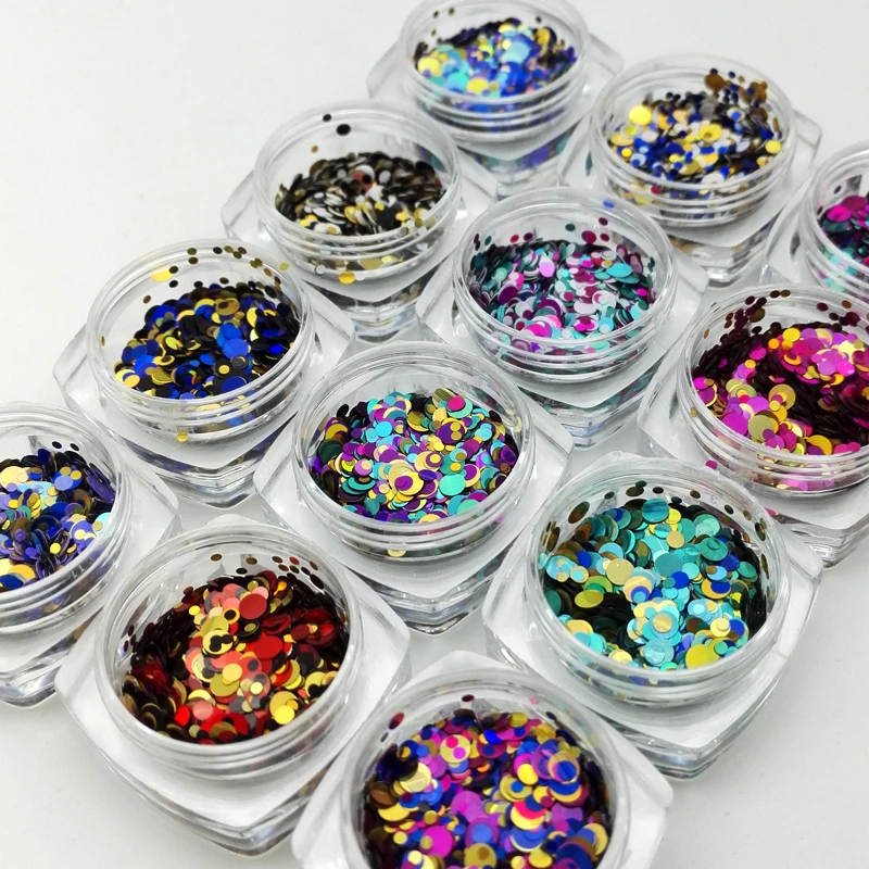 12 коробок/набор блестки для дизайна ногтей|glitter sequin|nail art glitterart glitter |