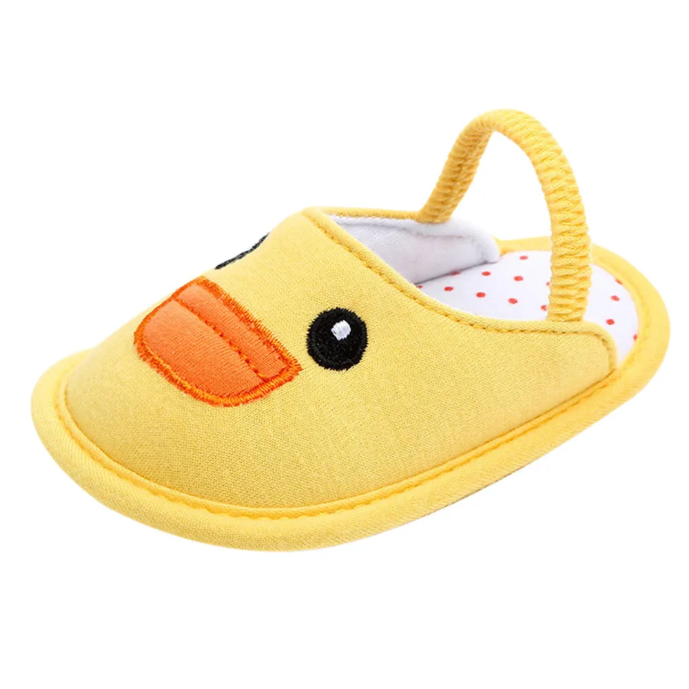 Детская обувь девочек мальчиков младенческой моды Радуга милые животные первые шаги малыша удобная обувь теплые тапочки для детей - Цвет: Цвет: желтый