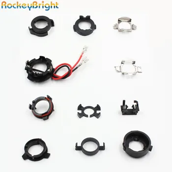 

Rockeybright 12-106pcs LED H7 adapter base Bulb Holder for BMW opel astra h h7 bulb holder for audi kia k3 LED socket bases