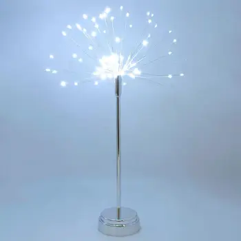 

2019 new 3 mode energy-saving stainless steel material fairy tale fireworks 40pcs LED lights remote control models #4JY04