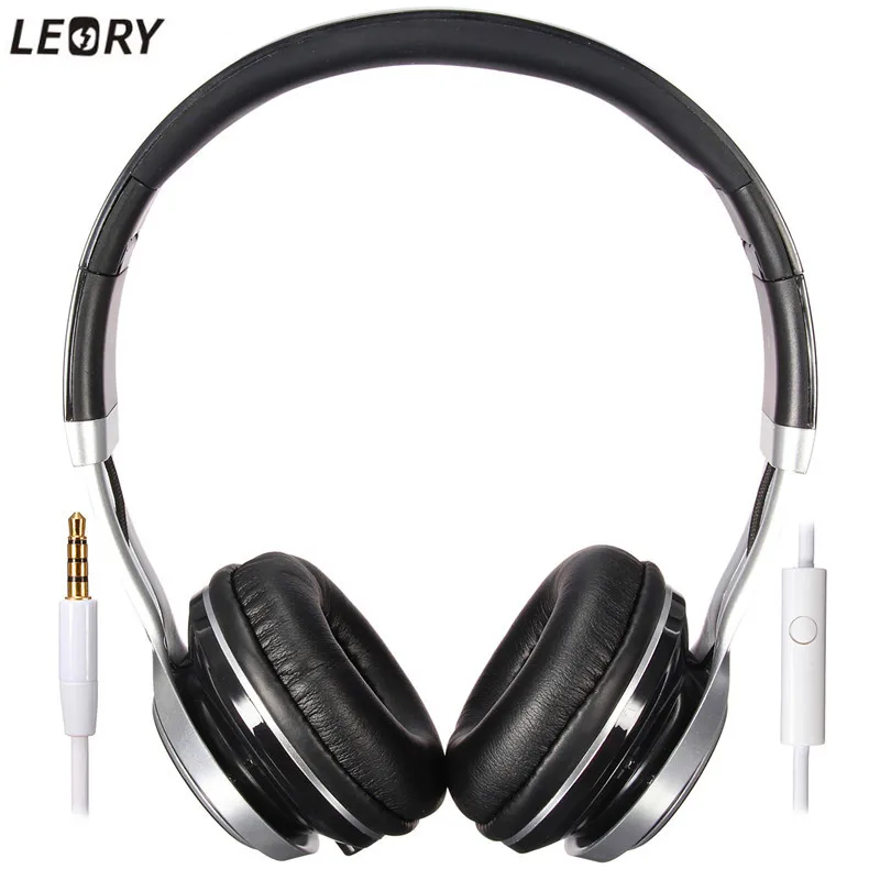 Leory Горячие складные наушники стерео Surround 3.5 мм оголовье гарнитуры для Samsung HTC