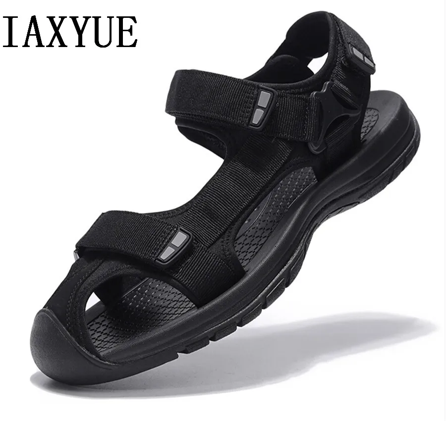 

Baotou men's sandals 2019 new outdoor summer soft bottom anti-slip sports casual Daddy beach shoes tide Large size 36 - 46 yard