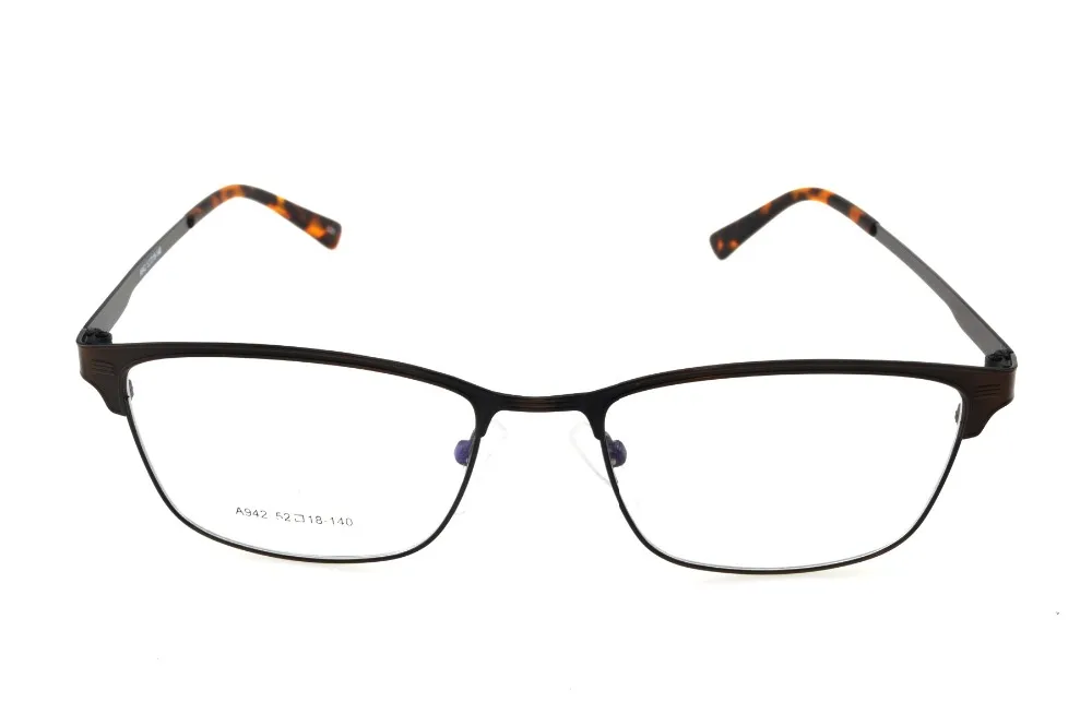 

Titanium Alloy Bronze Retro Eyeglasses Frame Optical Custom Made Prescription Reading Glasses Progressive Photochromic +1 To +9