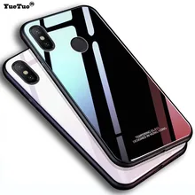 Yuetuo Роскошный Жесткий стеклянный зеркальный чехол для huawei nova 3 3e 3i 4 2 lite 2i 4e силиконовый задний Чехол для телефона чехол s etui