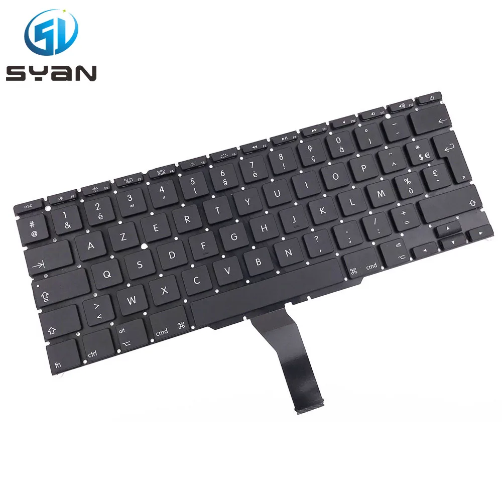 Французский A1370 A1465 клавиатура с подсветкой для Macbook Air 11 6 ''MC505 MC506 MC968 MC969