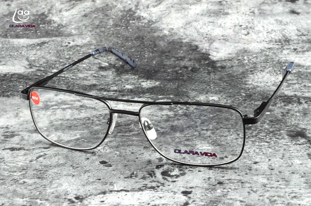 

CLARA VIDA LIMIT! LUXURY MEN TITANIUM BLACK DESIGNER FULLRIM BRAND READING GLASSES +1+1.5 +2 +2.5 TO +6