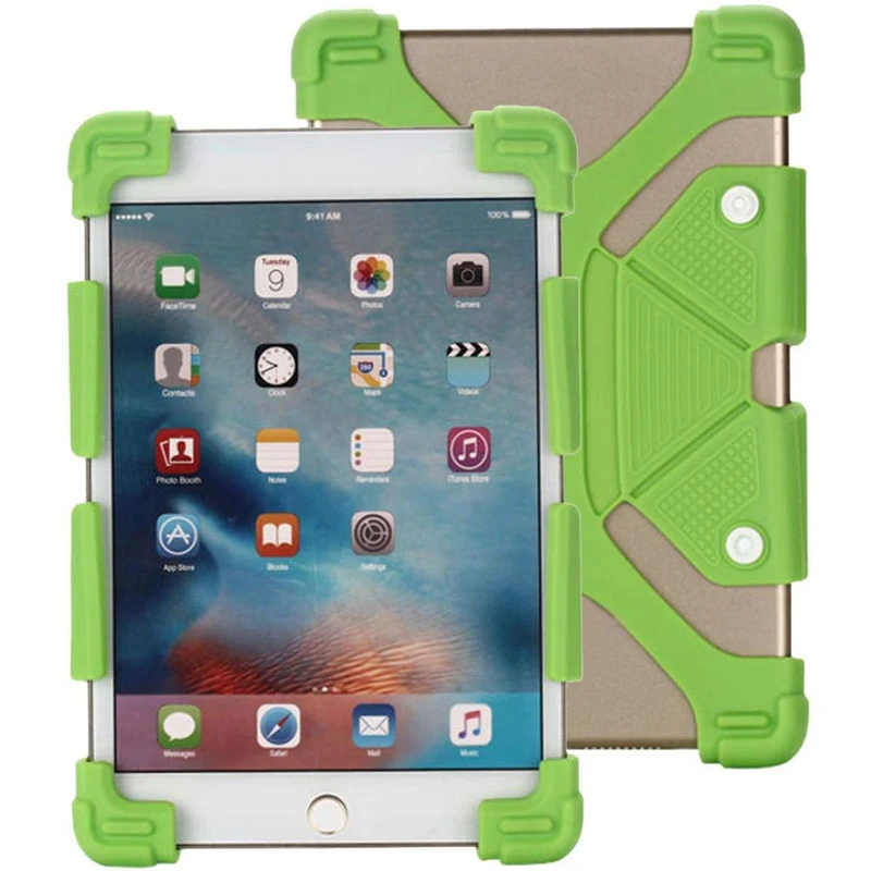 

Universal Adjustable Soft Silicone Case Cover Shell Skin For 7-12-Inch Tablet Durable