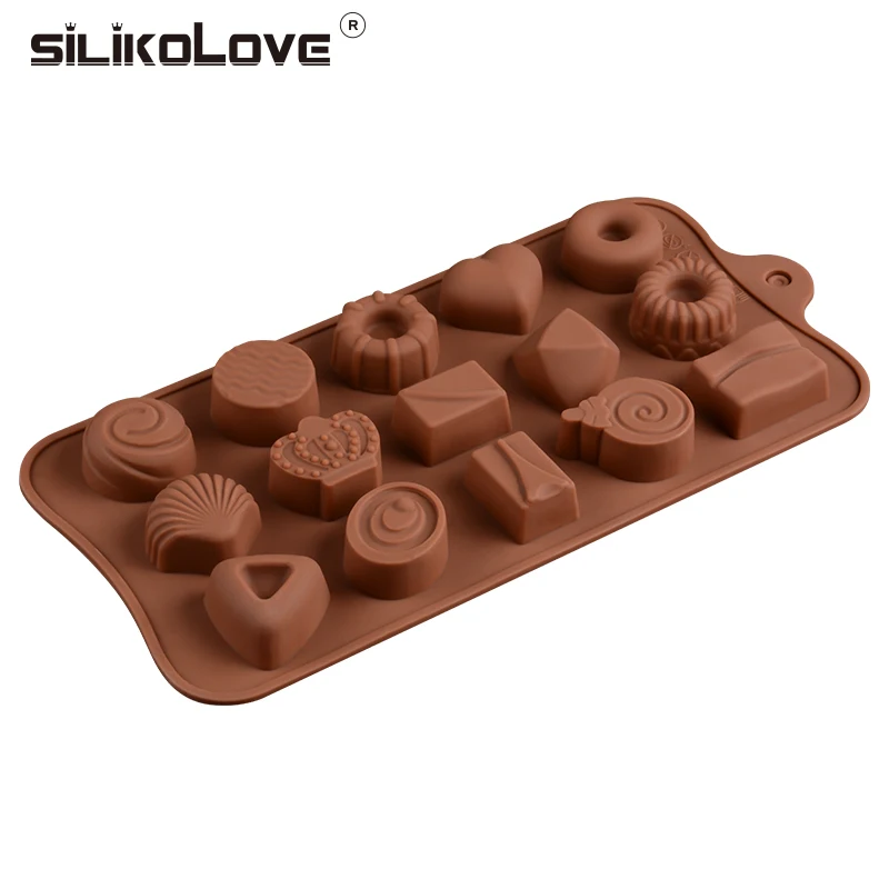 SILIKOLOVE силиконовые формы 15 полости DIY шоколадные конфеты формы Personailty FDA безопасные Bkaing украшения инструменты