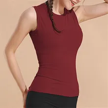 Женская спортивная одежда без рукавов дышащая быстросохнущая Йога Топы для фитнеса DX88