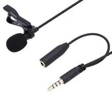 EastVita 3.5mm Jack Mikrofon kravat Clip-on yaka Mikrofon Microfono cep telefonu için Mic r20