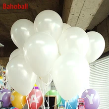 Balões de látex de 10 polegadas, balões brancos de pérola para decoração de casamento, bola de ar inflável, suprimentos para festa de aniversário infantil