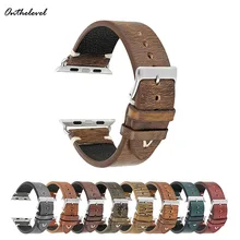 Onthelevel Vintage Handmade Mix Color Watch Strap for apple watch 42mm Replacement Adapter Link Watch Band