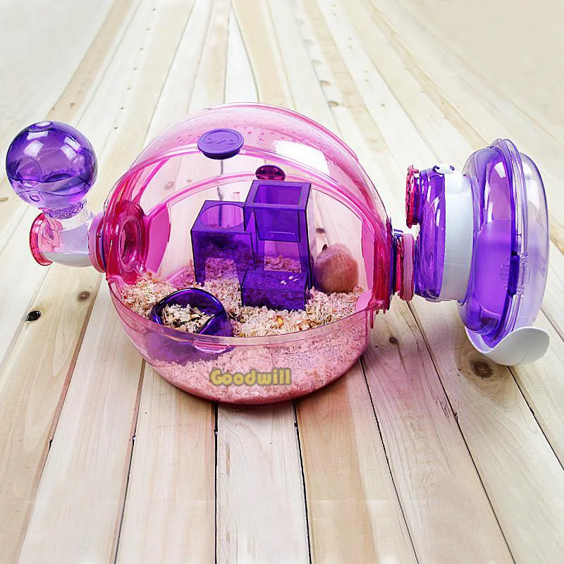 Hamster Cage OVO Home Ball Cage Tansparent Crystal Habitat Playgound