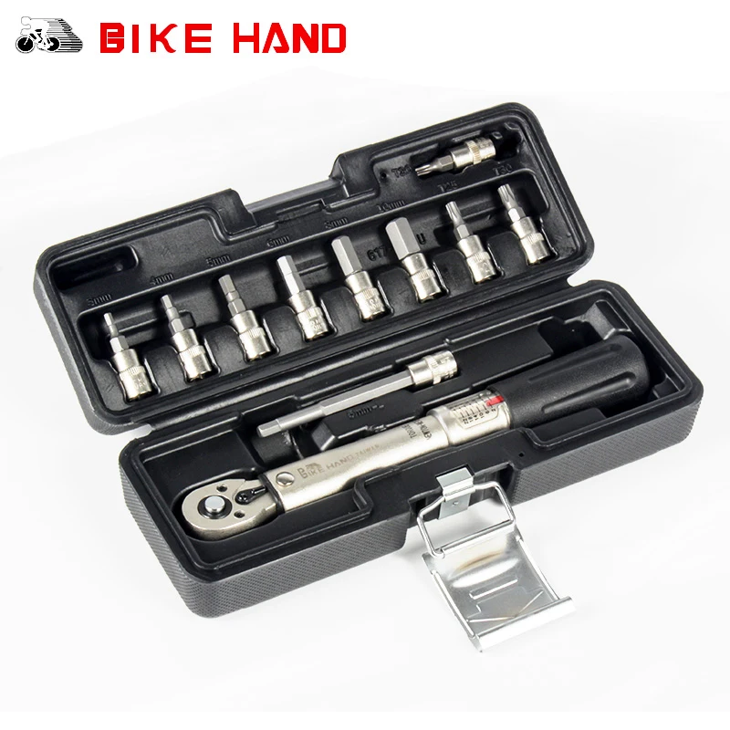 BIKE HAND Bicycle Bike Torque Wrench Allen Key Tool Socket Spanner Set