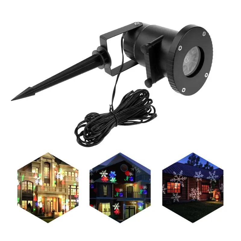 

Laser Projector Lamps LED Holiday Lighting Heart Snow 12 models Christmas Party Landscape Light Garden Lamp Outdoor Lighting