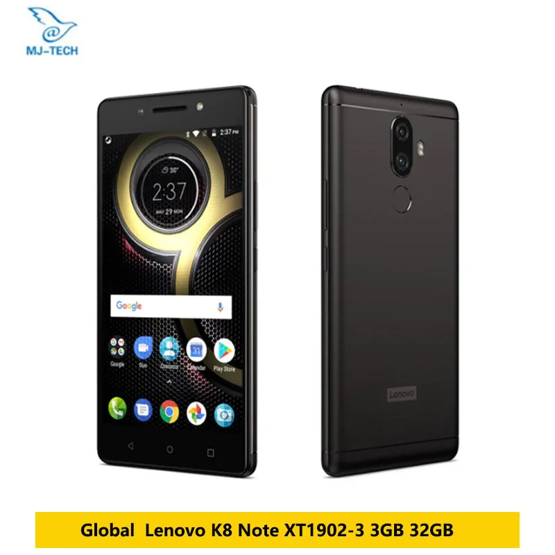 

Global Lenovo K8 Note XT1902-3 3GB 32GB 4G FDD LTE 5.5"FHD Helio X23 Deca core 2.3G Dual Back Camera 4000mAh Mobile Phone